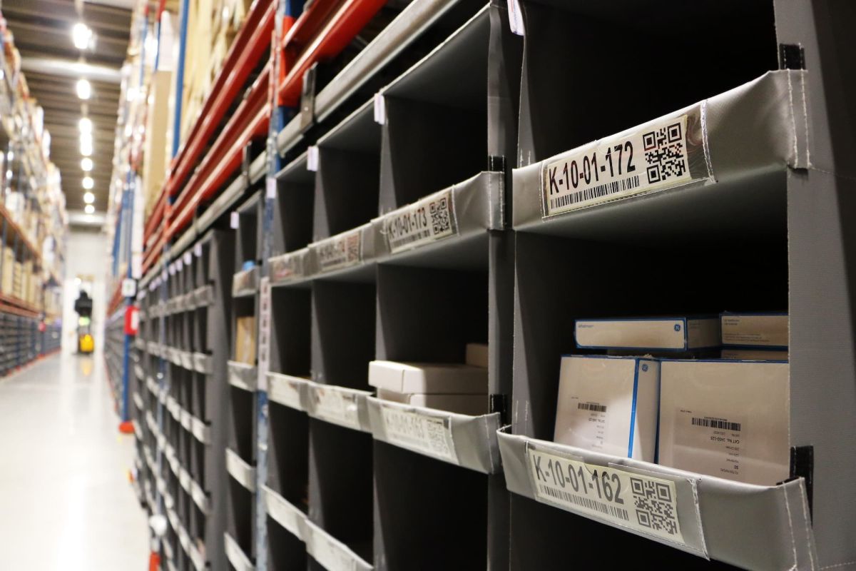 Front-stoppers in our Storeganizer racks