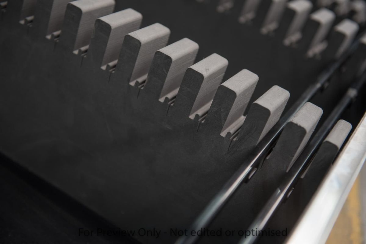 Custom dunnage inserts in foam