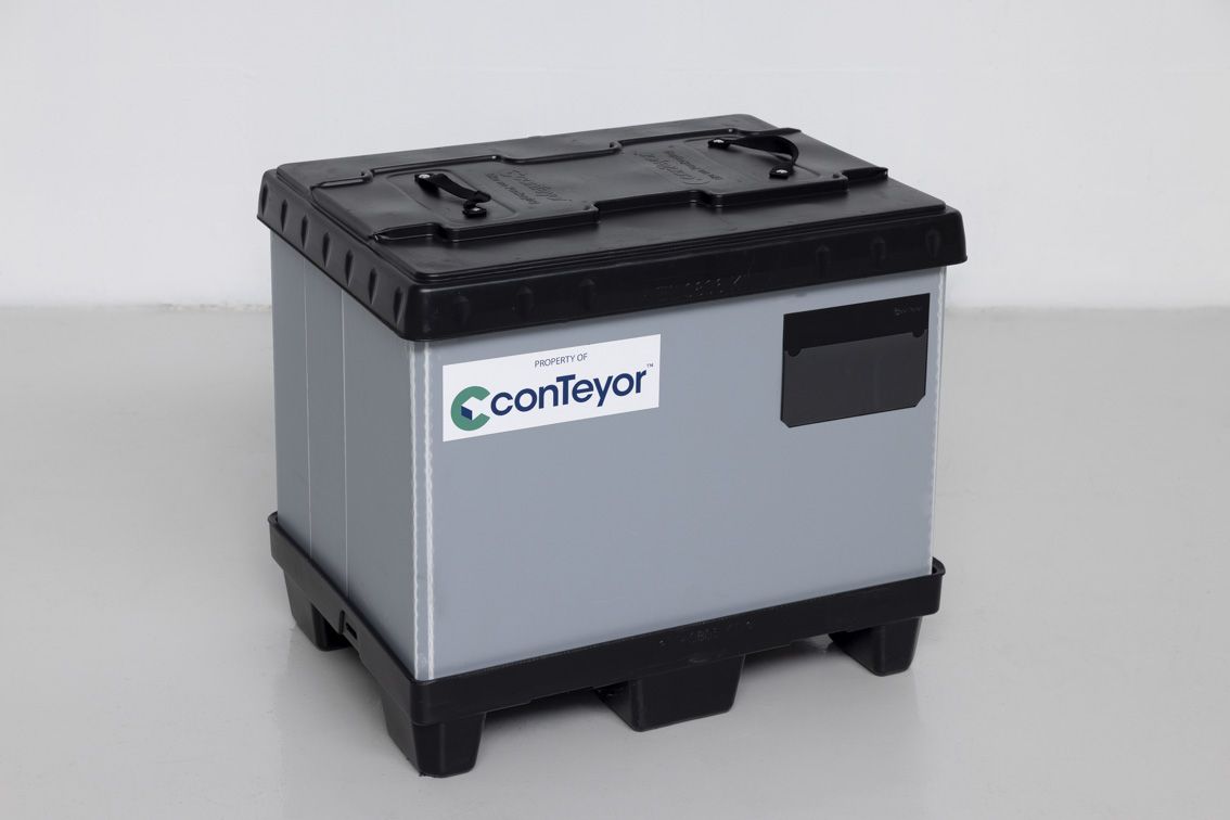 Ecopack KIT with closed lid in gray/black colors