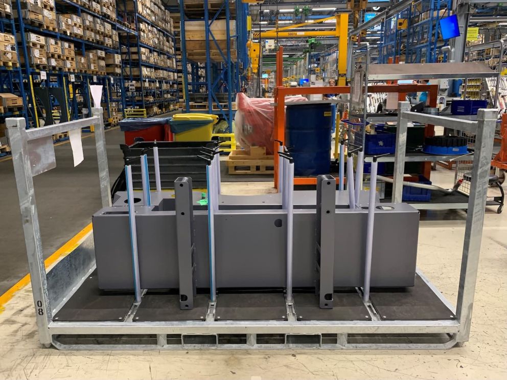 The custom packaging solution we've built for Atlas Copco