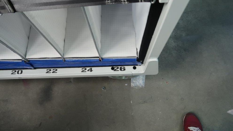 A close-up of our ESD proof sequence rack