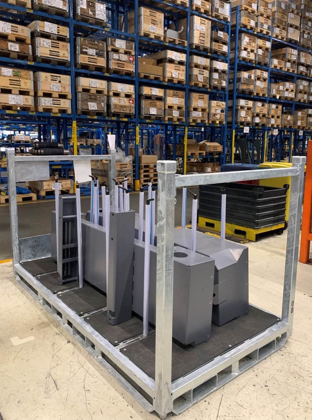 The custom packaging solution we've built for Atlas Copco