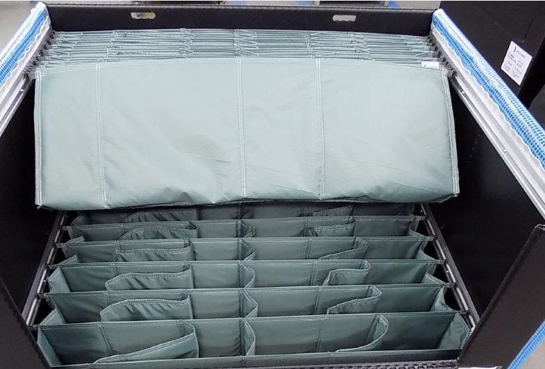 Custom dunnage inserts in levels