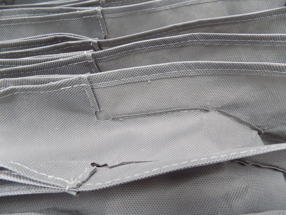 A fitbox with custom textile dunnage inserts