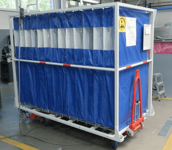 ESD proof sequence rack