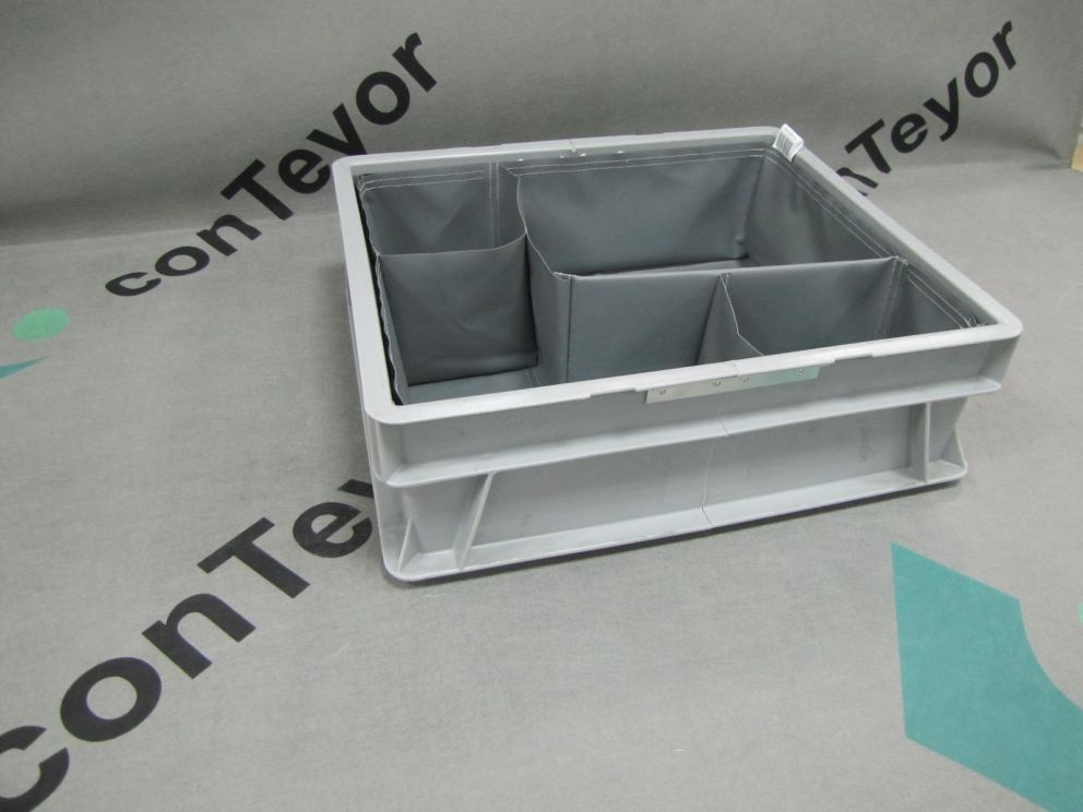 A fitbox with custom textile dunnage inserts