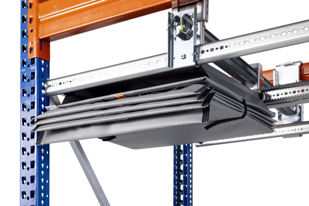 A zoomed in part of a Storeganizer rack which is a Pallite alternative.