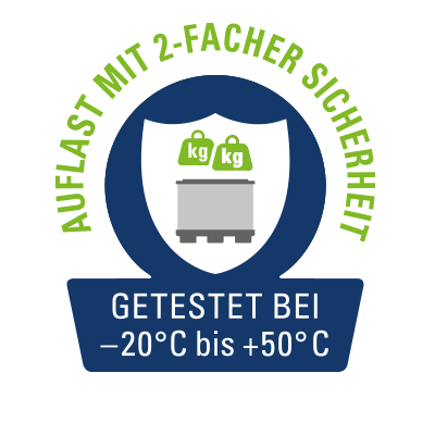 Ein Produktbild von 1200 x 800 x 950 System 2000-H SmartFix&reg;- EuroStack 128 SmartFix&reg; PPWR