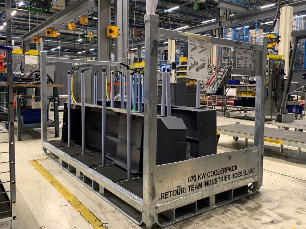 The custom packaging solution we've built for Atlas Copco