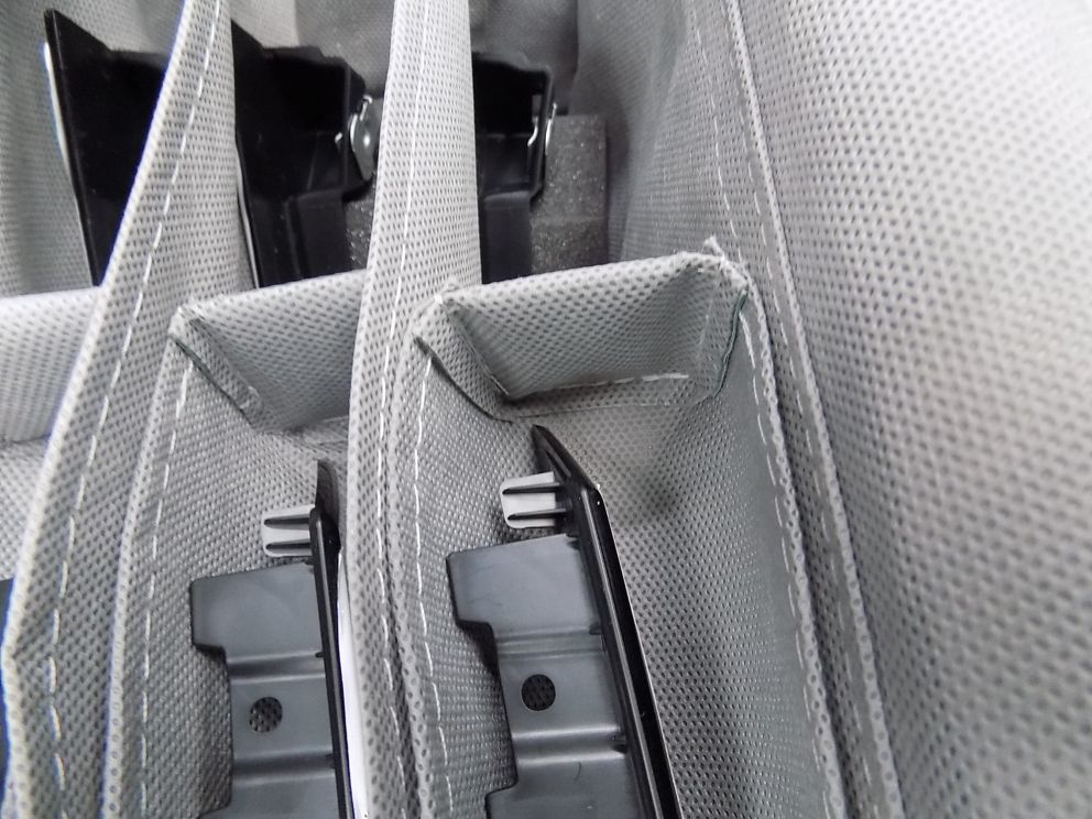 A fitbox with custom textile dunnage inserts