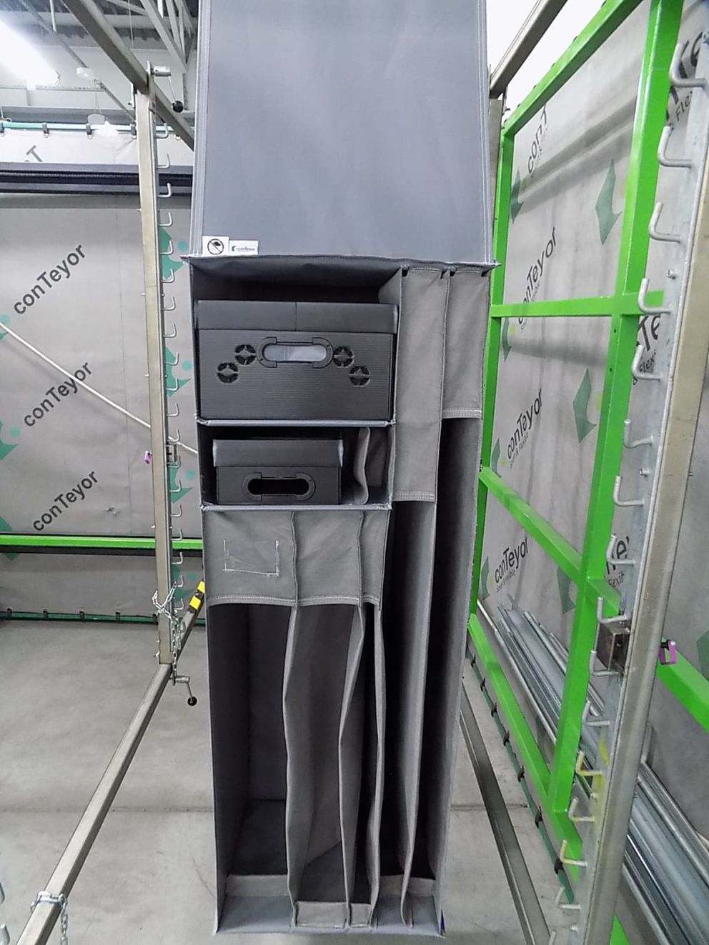 An Ecobox filled with a suspended bag solution