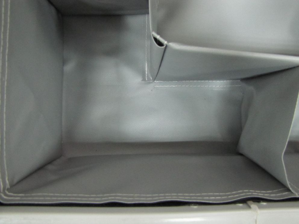 A fitbox with custom textile dunnage inserts