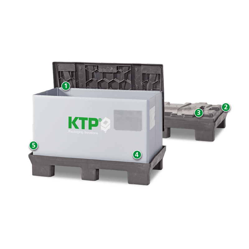Ein Produktbild von 1130 x 725 x 730 System 2000 Standard Seecontainer klein
