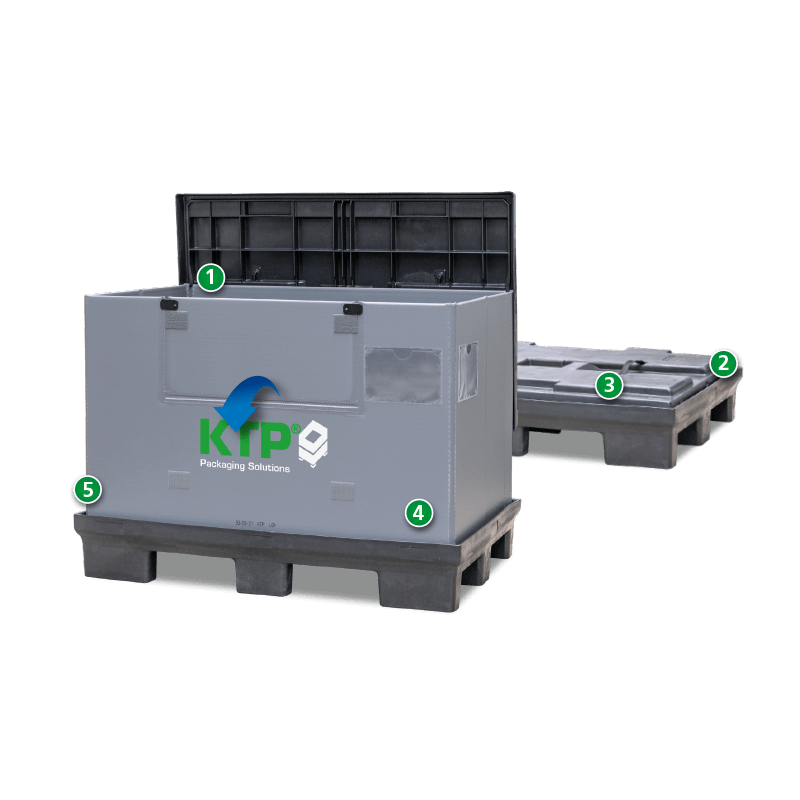 Ein Produktbild von 1200 x 800 x 890 System 2000 Standard-Kufen 3K