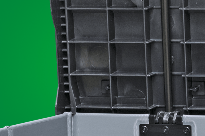 A product image of 1200 x 800 x 950 System 2000-H SmartFix®-Kufen EuroStack 128 SmartFix®