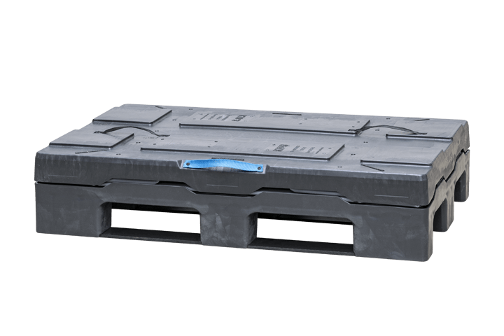 Ein Produktbild von 1200 x 800 x 950 System 2000-H SmartFix&reg;-Kufen EuroStack 128 SmartFix&reg;