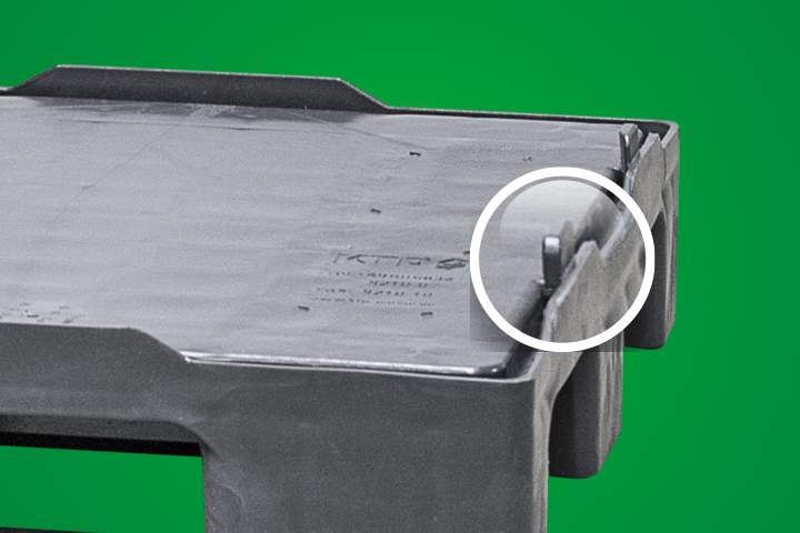 Ein Produktbild von 1200 x 800 x 950 System 2000-H SmartFix&reg;-Kufen EuroStack 128 SmartFix&reg;
