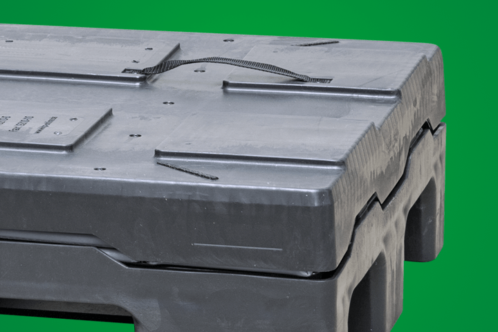 Ein Produktbild von 1200 x 800 x 950 System 2000-H SmartFix&reg;-Kufen EuroStack 128 SmartFix&reg;