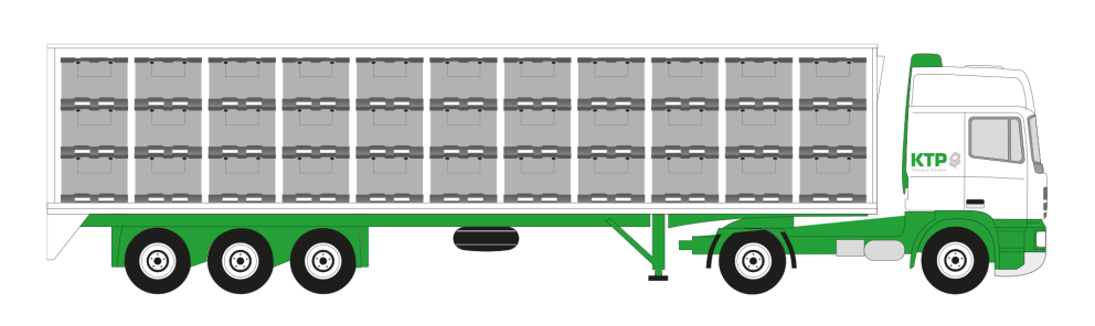 A product image of 1200 x 800 x 950 System 2000-H SmartFix®-Kufen EuroStack 128 SmartFix®