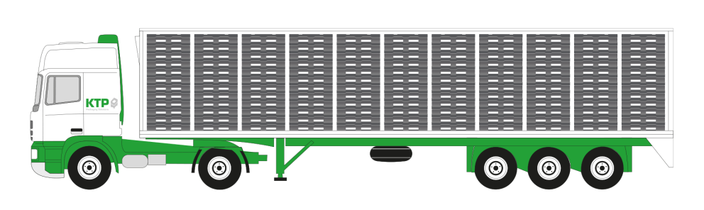 Ein Produktbild von 1200 x 800 x 950 System 2000-H Standard-Kufen EuroStack 128
