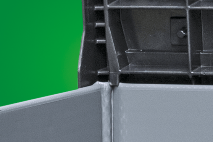 Ein Produktbild von 1200 x 800 x 950 System 2000-H Standard-Kufen EuroStack 128