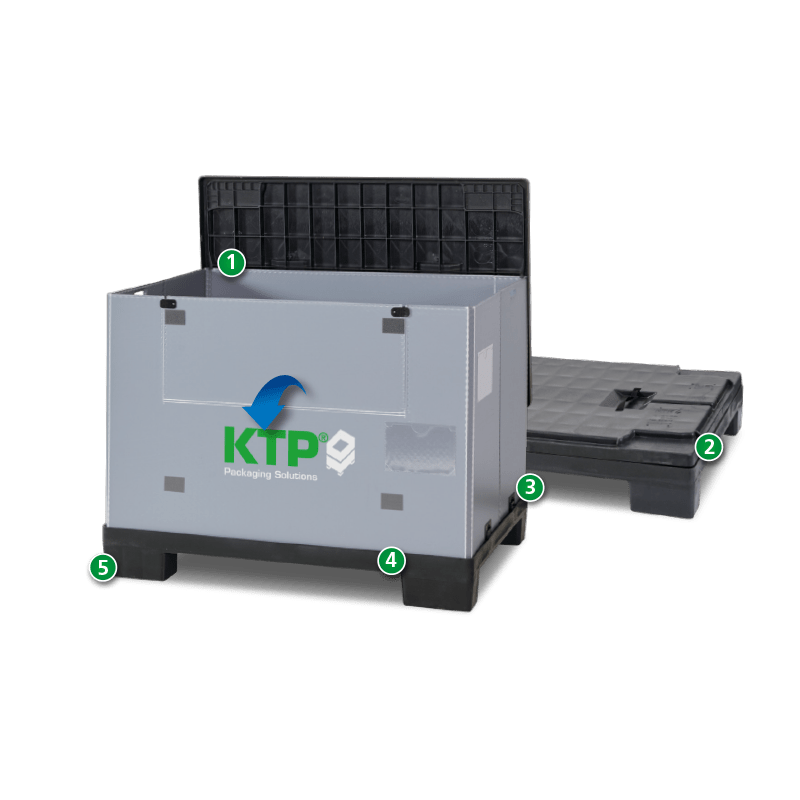 Ein Produktbild von 1230 x 830 x 980 System Quad Standard SuperQuad