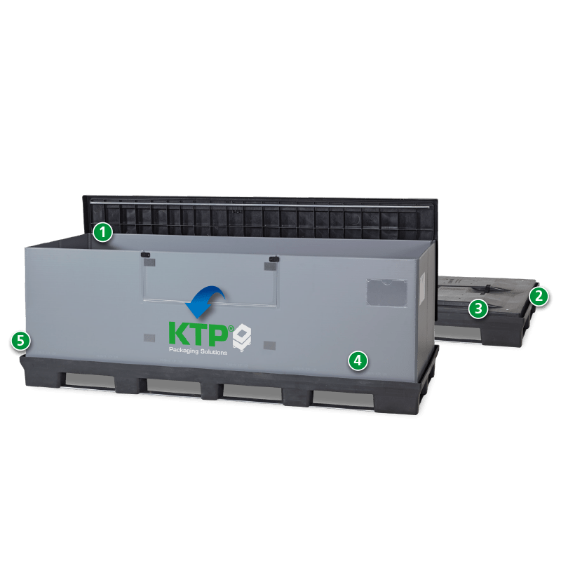 A product image of 2400 x 820 x 920 System 2000-H Standard-Kufen XXL